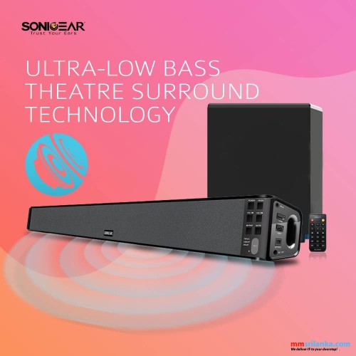 SONICGEAR SONICBAR BT5500 BLUETOOTH 5.0 SOUND BAR WITH WIRELESS SUBWOOFER (1Y)